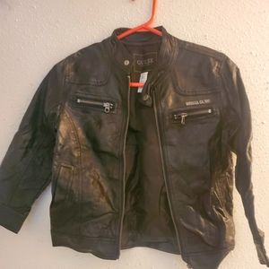 Boys Guess leather jacket